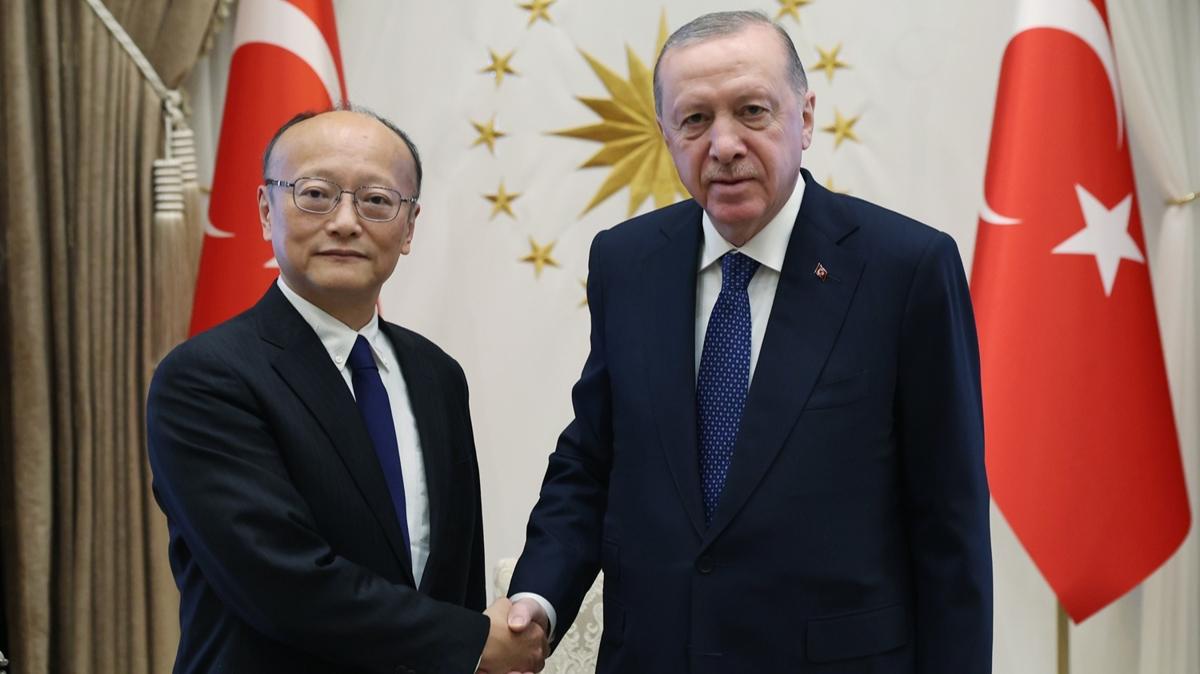 Bakan Erdoan Asya Kalknma Bankas Bakan Masato Kanda erdoan fotoraflar resimleri