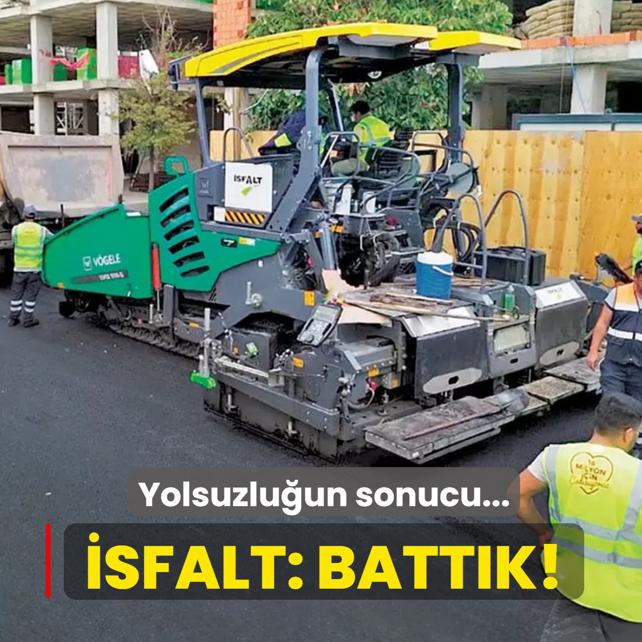 Yolsuzluun sonucu... sfalt: battk!