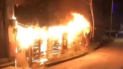 Bursa'da korku dolu anlar! Ev alev alev yand