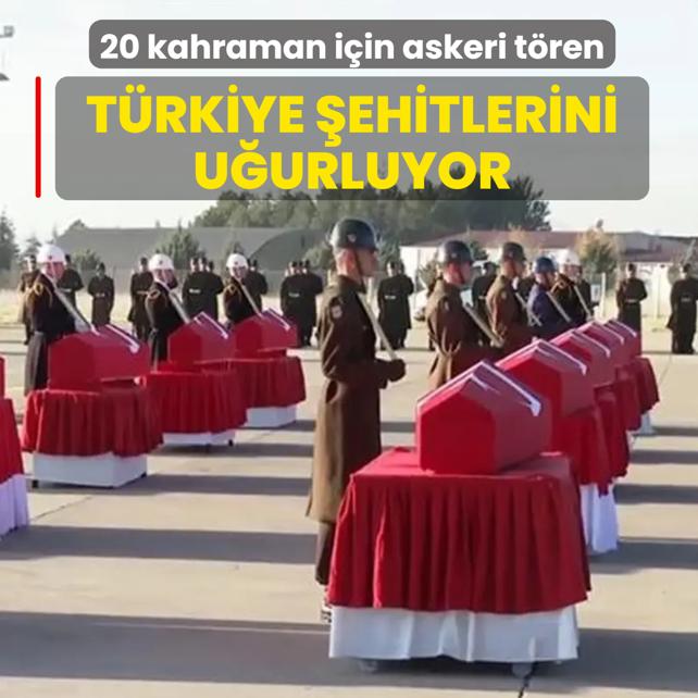 20 kahraman iin askeri tren: Trkiye ehitlerini uurluyor