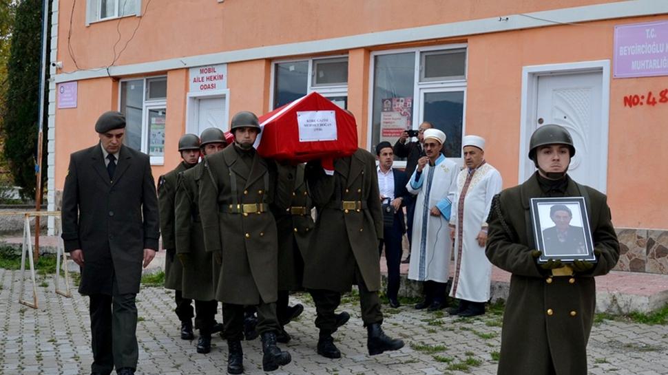 Kore gazisi Mehmet Doğan son yolculuğuna uğurlandı