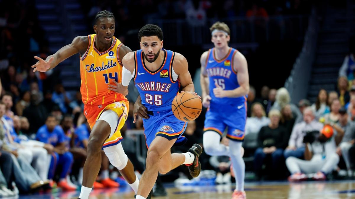 Oklahoma City Thunder nba Charlotte Hornets fotoraflar resimleri