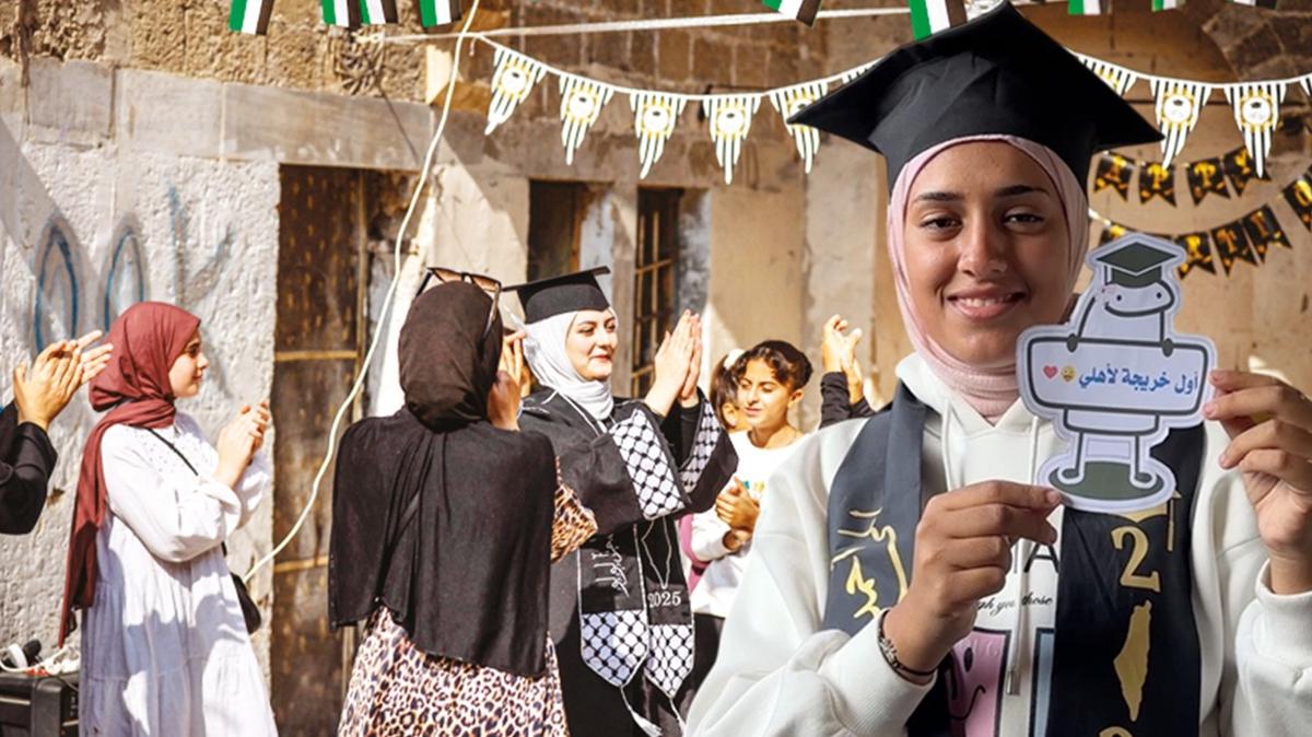 soykrm israil gazze eitim mezuniyet doaa musallem fotoraflar resimleri