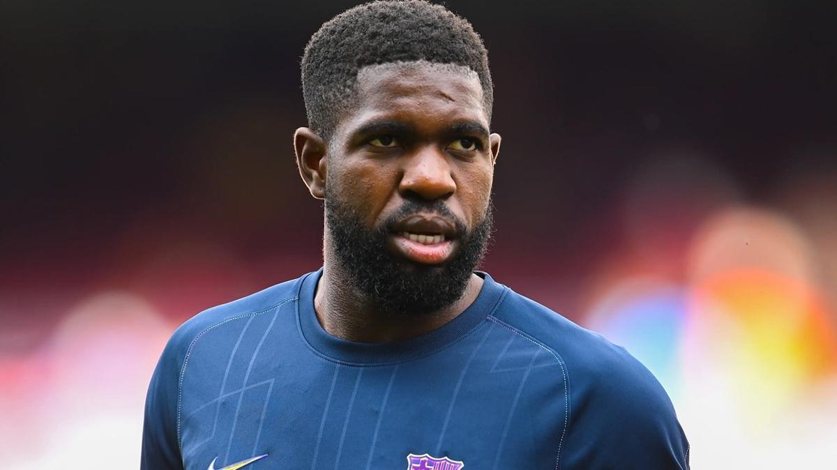 samuel umtiti barcelona la liga fotoraflar resimleri