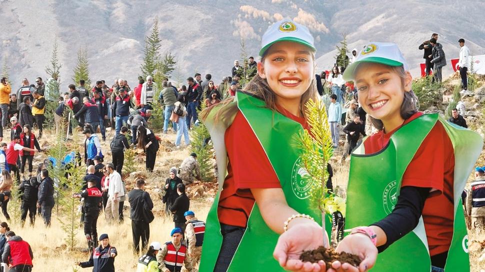 15 milyon fidan toprakla bulutu