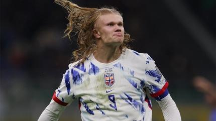 26 yl sonra bir ilk! Haaland, Norve'i Dnya Kupas'na tad