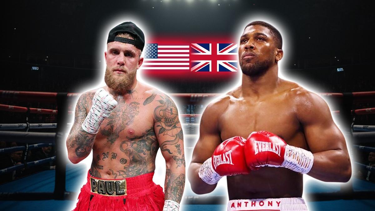 jake paul anthony joshua boks fotoraflar resimleri