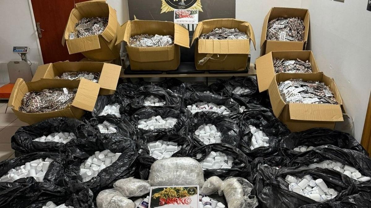 zmir uyuturucu operasyonu sentetik uyuturucu izmir uyuturucu narkotik operasyon hap zehir taciri fotoraflar resimleri