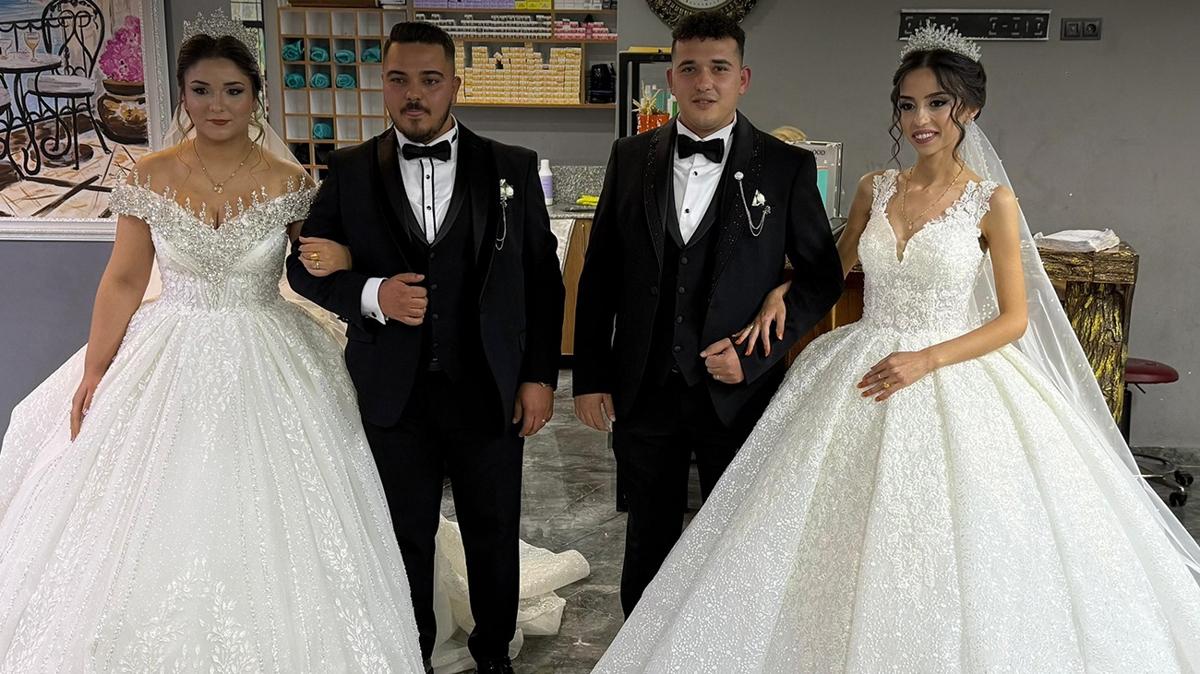 Musa Rait Kal Serik dn kiz kardeler evlenme fotoraflar resimleri