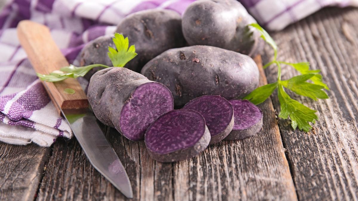 mor patates patates salk fotoraflar resimleri