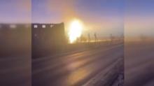 Rusya'da doal gaz patlamas