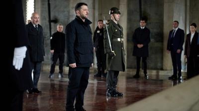 Zelenski, Antkabir'i ziyaret etti