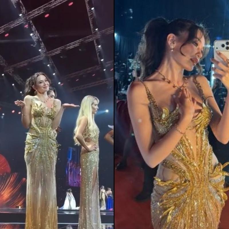 Miss Universe'de skandal: Trk bayran almak istedi, gvenlik engel oldu!