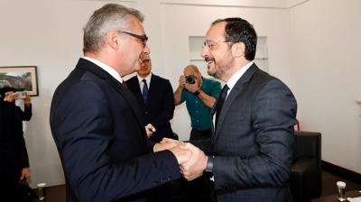 KKTC Cumhurbakan Erhrman Rum lider ile grt! lk aklama BM'den geldi