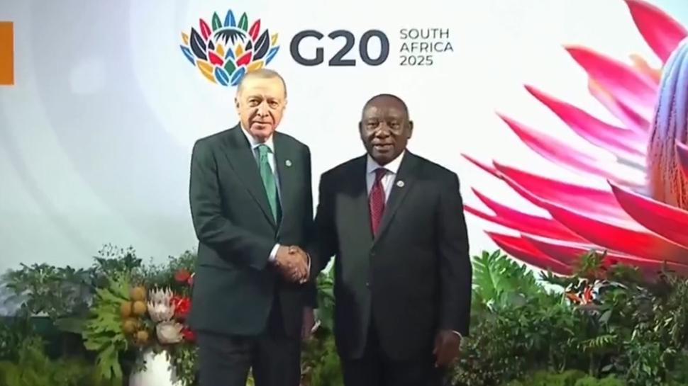 Güney Afrika'da G20 rüzgarı! Başkan Erdoğan zirve alanında