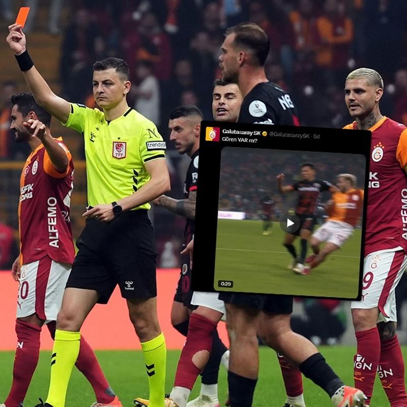 Galatasaray'dan ma� sonu tepki! 'G�ren VAR m�?'