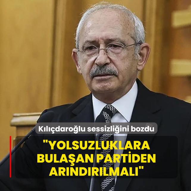 Kldarolu sessizliini bozdu: Yolsuzluklara bulam olan partiden arndrlmal