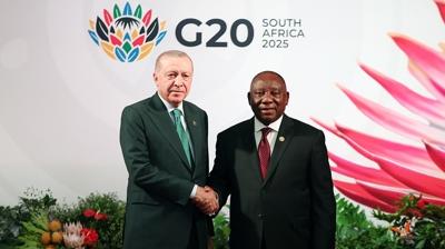 Gney Afrika'da G20 rzgar! Bakan Erdoan'n ars damga vurdu