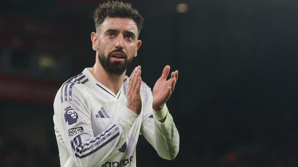 bruno fernandes manchester united premier lig fotoraflar resimleri