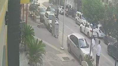 Antalya'da feci kaza: O anlar gvenlik kamerasnda