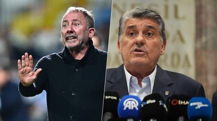 Beikta taraftarlarndan istifa ars! Sergen Yaln ve ynetime tepki