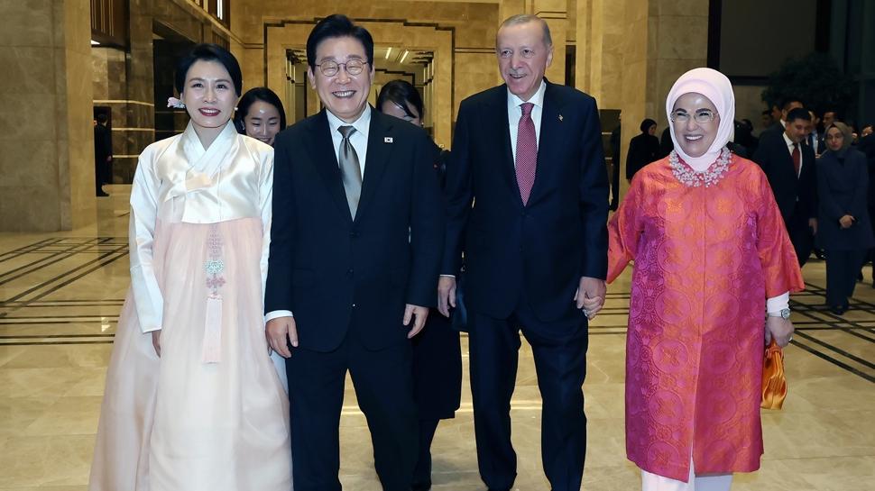 Başkan Erdoğan, Güney Kore Devlet Başkanı Lee onuruna yemek verdi