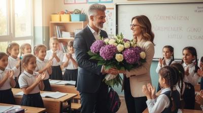 24 Kasm retmenler Gn mesajlar: Anneye, babaya, abiye, kardee, ablaya retmenler gn mesaj!