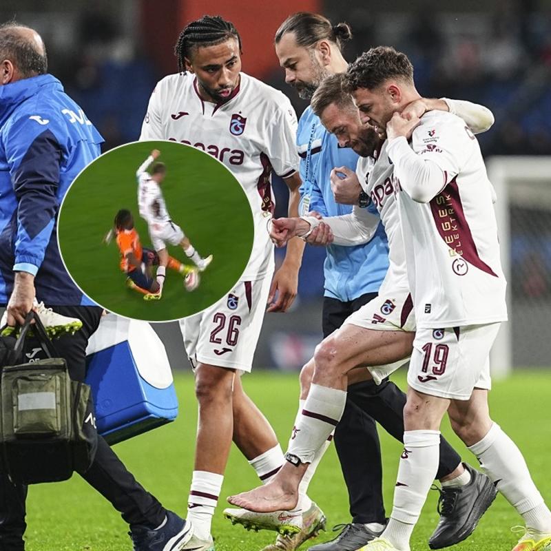 Trabzonspor'da �ok sakatl�k! Ma�a devam edemedi