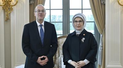 Emine Erdoan, DS heyetiyle grt