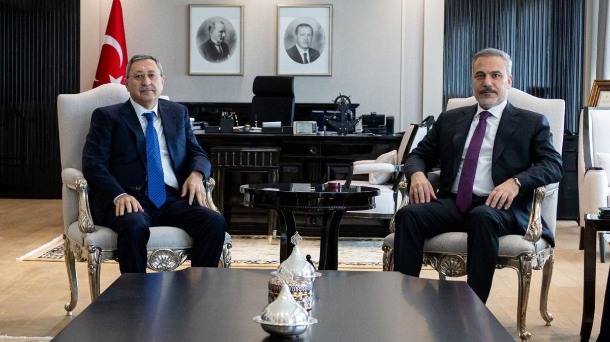 Hakan Fidan lham Aliyev Halef Halefov fotoraflar resimleri