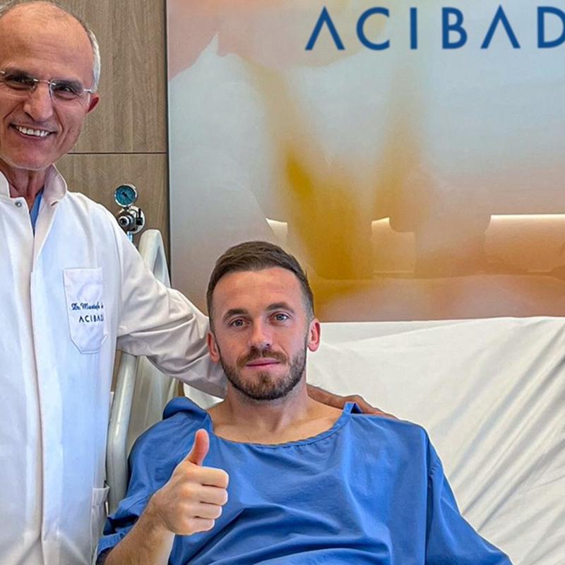 Trabzonspor'da Edin Visca b��ak alt�na yatt�