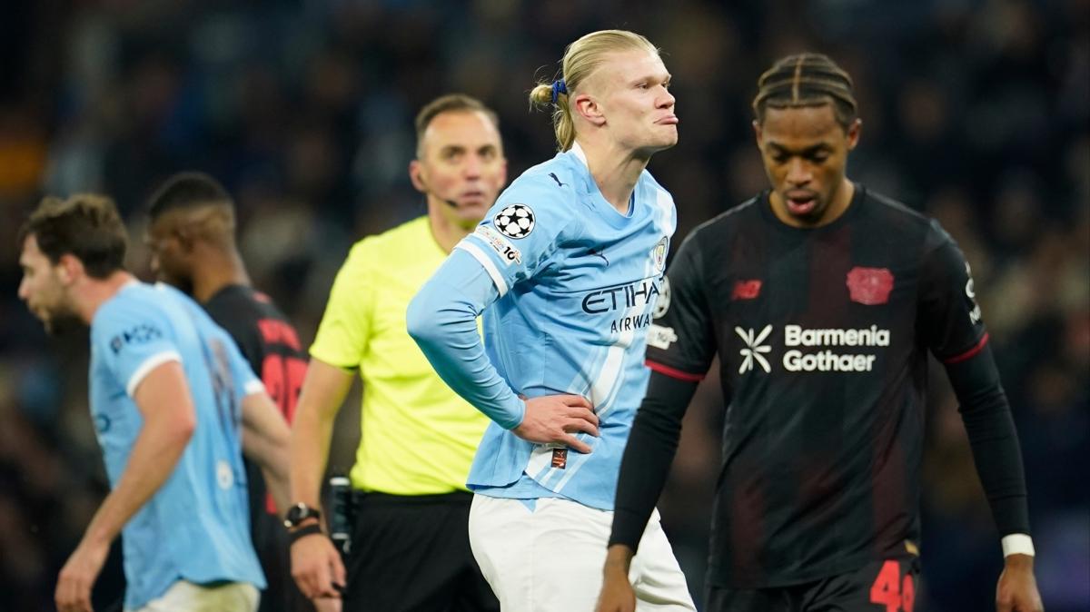 Manchester City Champions League Bayer Leverkusen fotoraflar resimleri