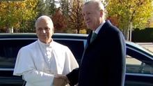 Papa 14. Leo Ankara'da: Bakan Erdoan resmi trenle karlyor