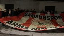 Samsunsporlu taraftarlar takmlarn yalnz brakmad