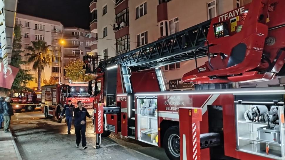 Samsun'da 7 katlı binada yangın paniği: Ekiplerin yoğun müdahalesi ile söndürüldü