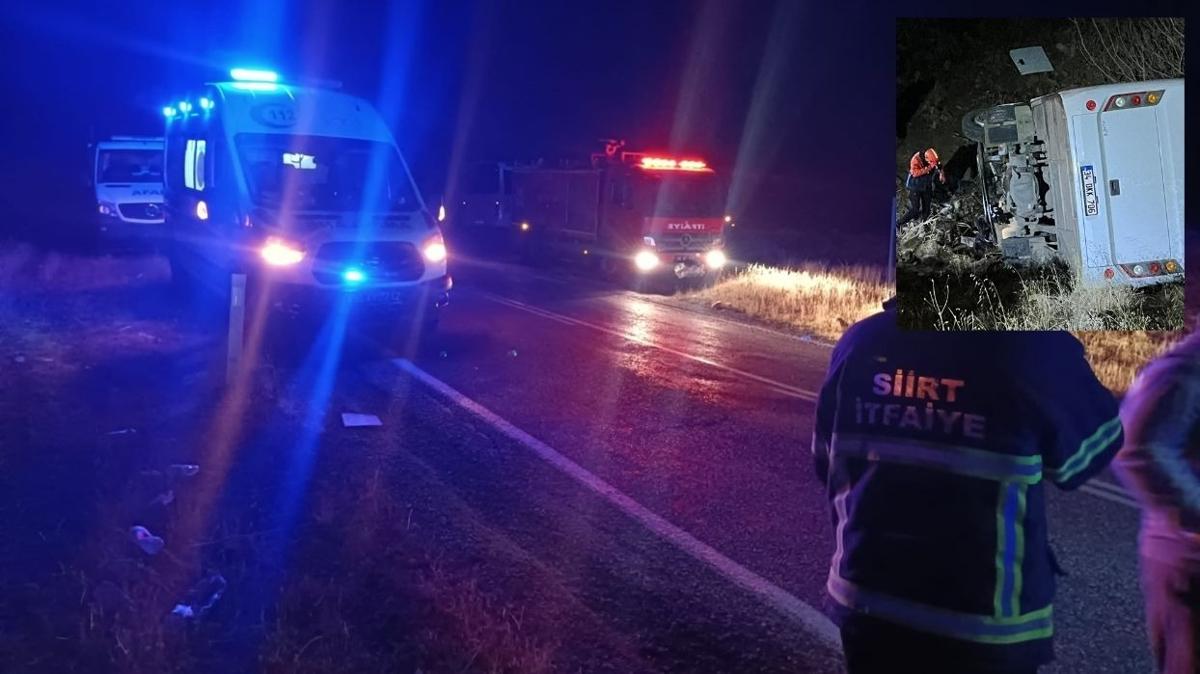 ii tayan midibs arampole devrilme Siirt kaza fotoraflar resimleri