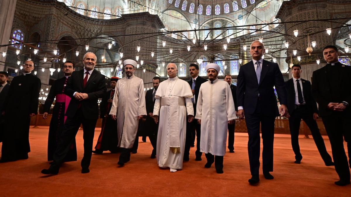 Papa Leo Sultanahmet Camii papa fotoraflar resimleri