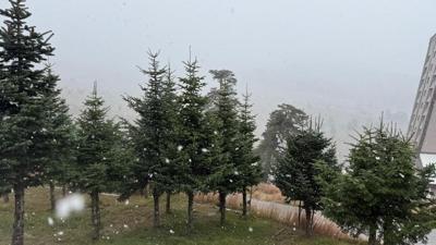 Bolu'nun zirvelerine kar yad