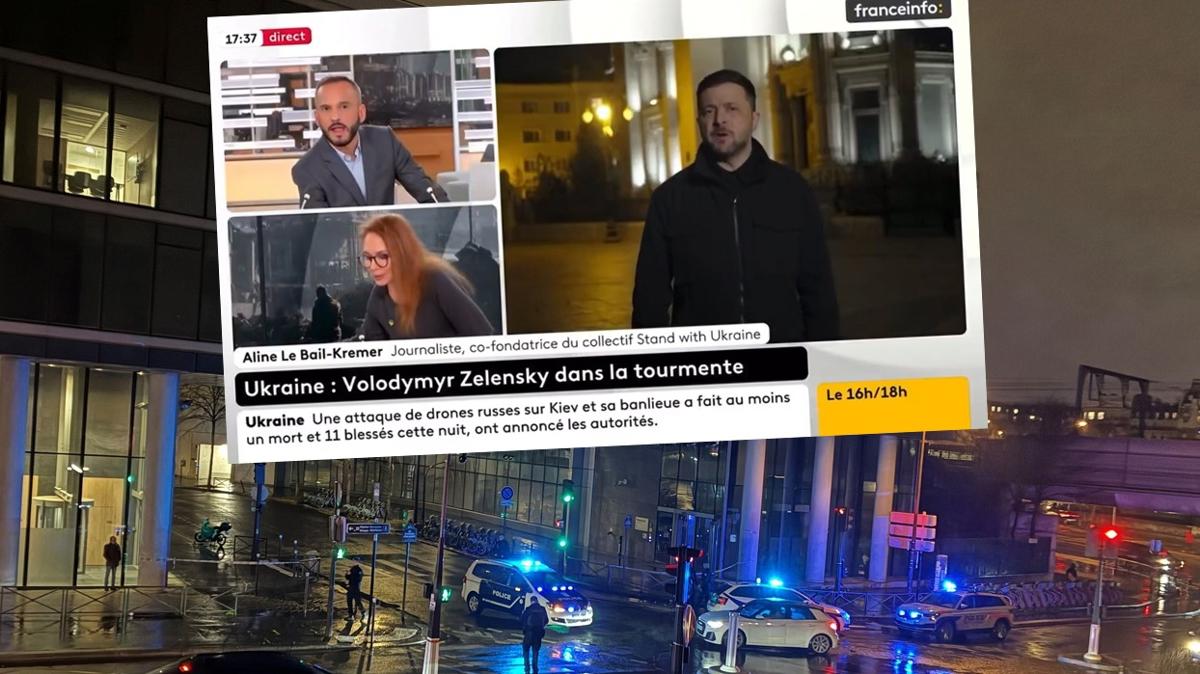 France Info bomba ihbar  Fransa  Ukrayna  fotoraflar resimleri