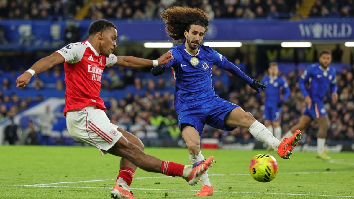 chelsea arsenal premier lig fotoraflar resimleri