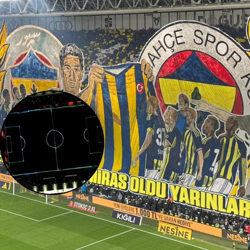 Kad�k�y'de g�rsel ��len! Fenerbah�e'den koreografi ve ���k g�sterisi