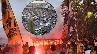 Fenerbahe taraftar akn etti! Trafik durma noktasna geldi