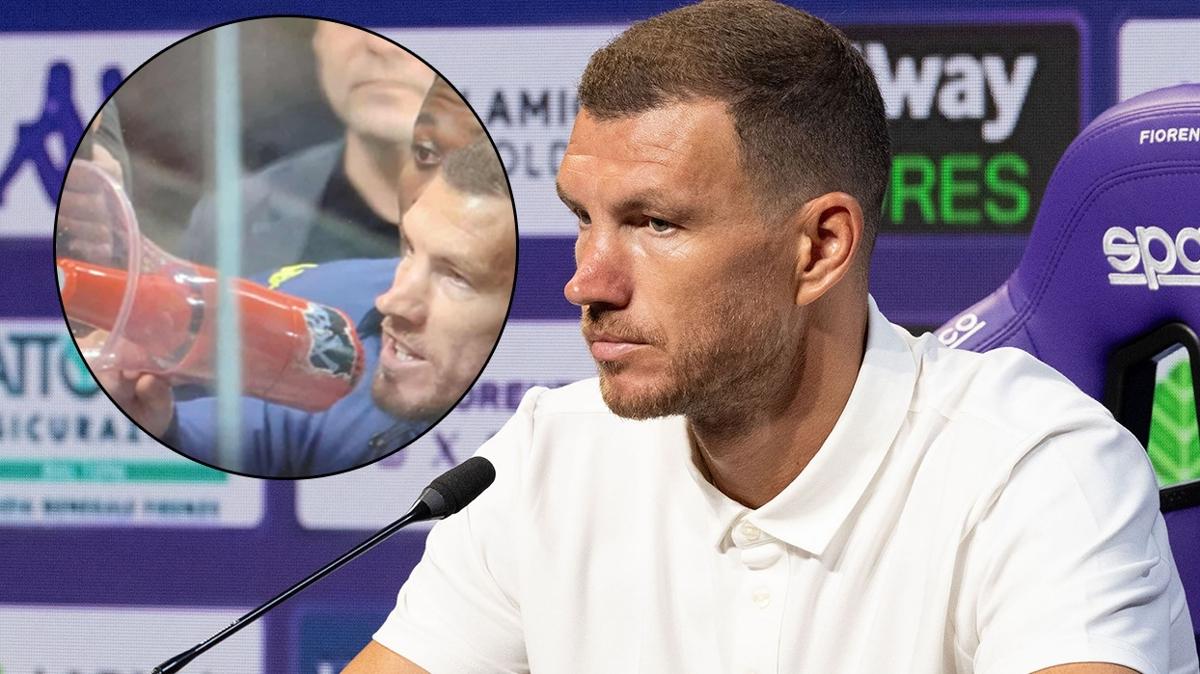 edin dzeko fiorentina futbol fotoraflar resimleri