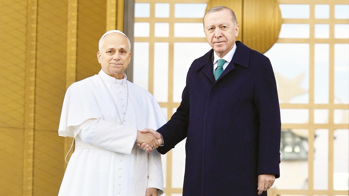 papa papa 14 leo istanbul ziyaret trkiye cumhurbakan erdoan fotoraflar resimleri