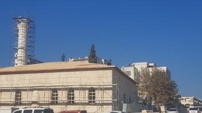 Asrn Felaketi'nde zarar grmt... 160 yllk Derviiye Camisi ayaa kaldrlyor