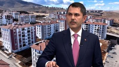 Deprem blgesi ayaa kaldrlyor... Bakan Kurum: Dnyann en hzl konut seferberlii