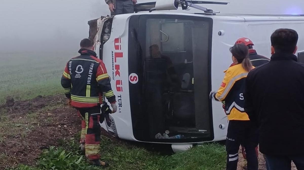 Bandrma kaza renci servisi yaralananlar fotoraflar resimleri