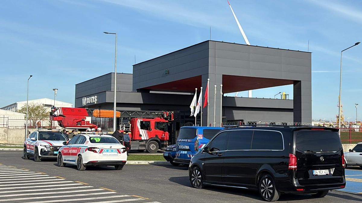 Silivri Bota yangn ihbar tesislerin boaltlmas fotoraflar resimleri