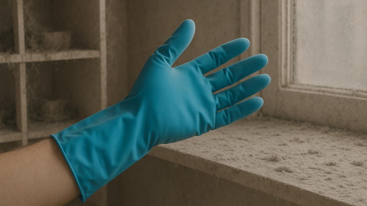 temizlik toz toplama tozlar alrken lastik eldiven eldiven fotoraflar resimleri