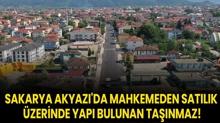 Sakarya Akyaz'da mahkemeden satlk zerinde yap bulunan tanmaz!